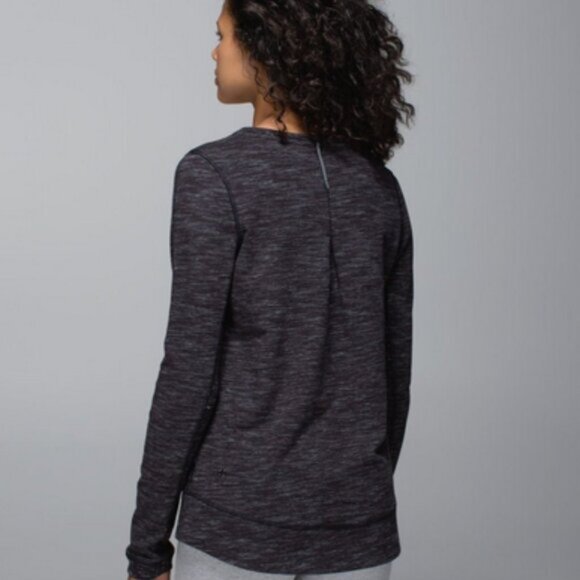 Lululemon Exhalation Pullover II Sz 8 Gray Casual Terry Yoga Gym Loose - Picture 8 of 8